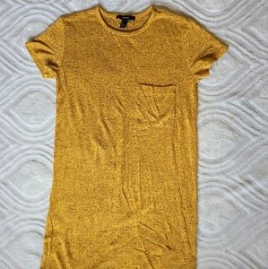 Mustard tshirt dress